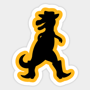 Cowboy T-rex Sticker